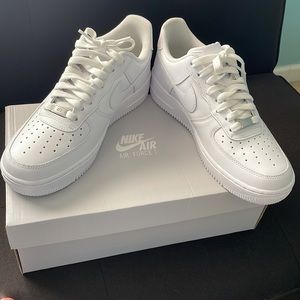 Nike Air Force 1 size 8 men wmns 9.5 all white with box